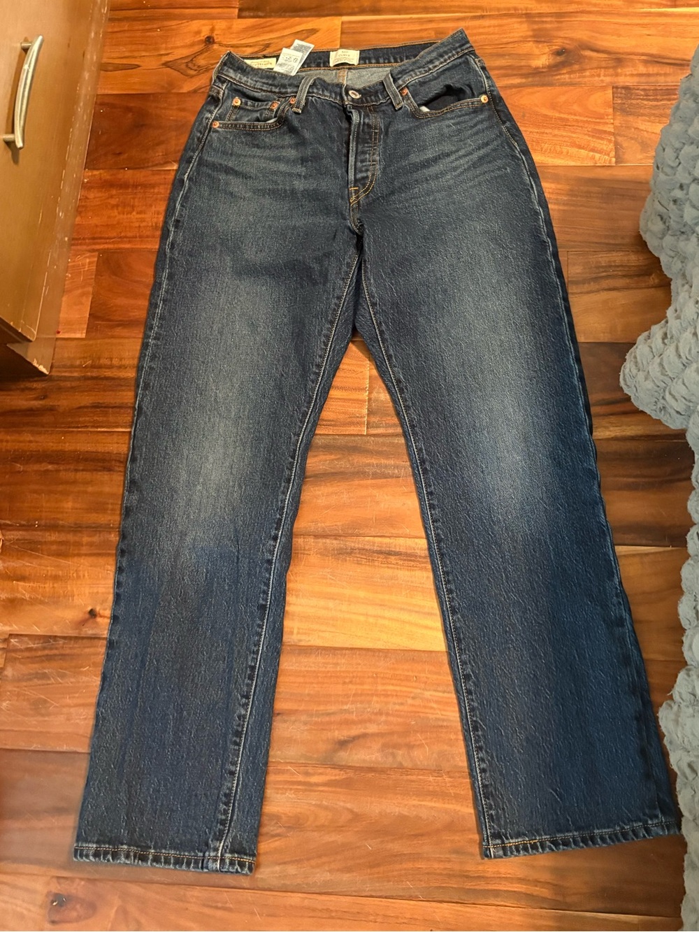 Levi’s Premium 501 Curve Jeans W29 L30 Dark Wash Straight Leg (1463)